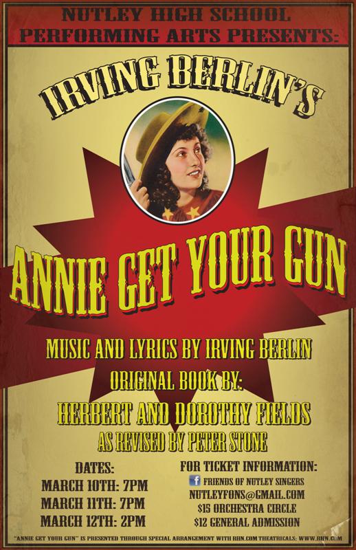 Annie Get Your Gun, a show at Nutley High, a history at the Nutley Museum