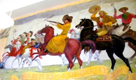 Return of Annie Oakley - Nutley, NJ Post Office mural