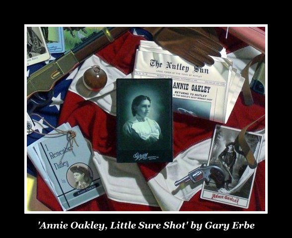 Annie Oakley lived in Nutley, NJ, see her antiques in Nutley Museum