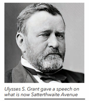Ulysses S. Grant, 18th President, visited Nutley NJ