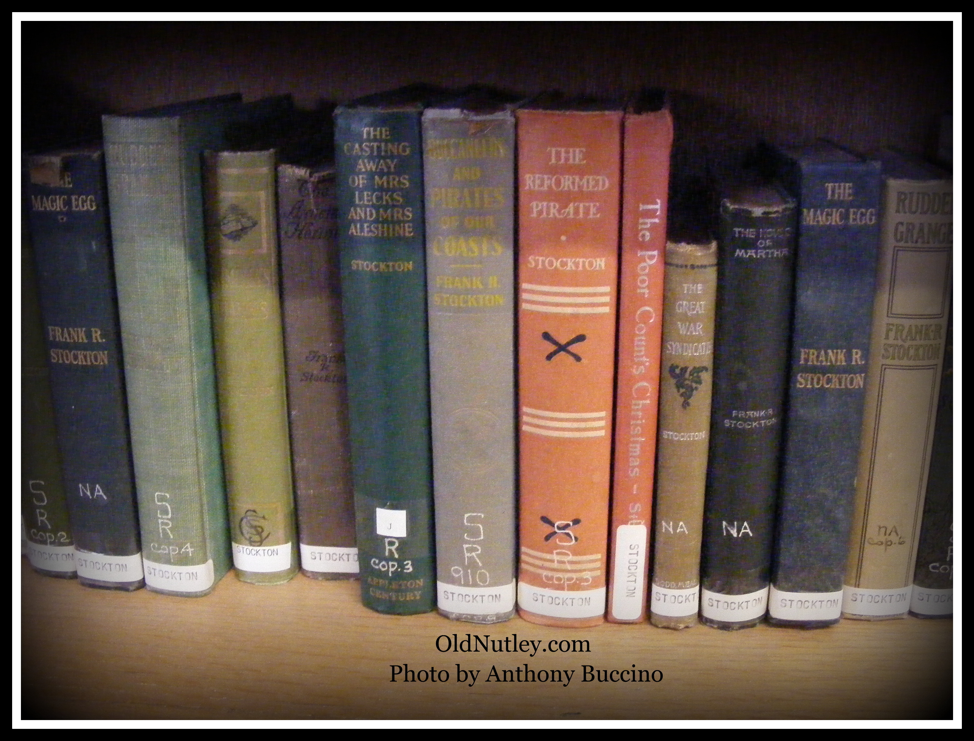 Frank Stockton book collection, Nutley Public Library, Anthony Buccino photo