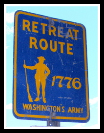 Gen. George Washington retreat route along Passaic River